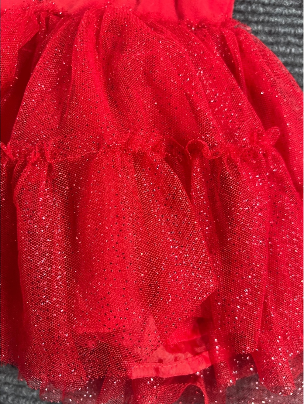 Counting Daisies Toddler Girls 2T Red Holiday Reindeer Tutu Dress w/ flare pants - Picture 9 of 11